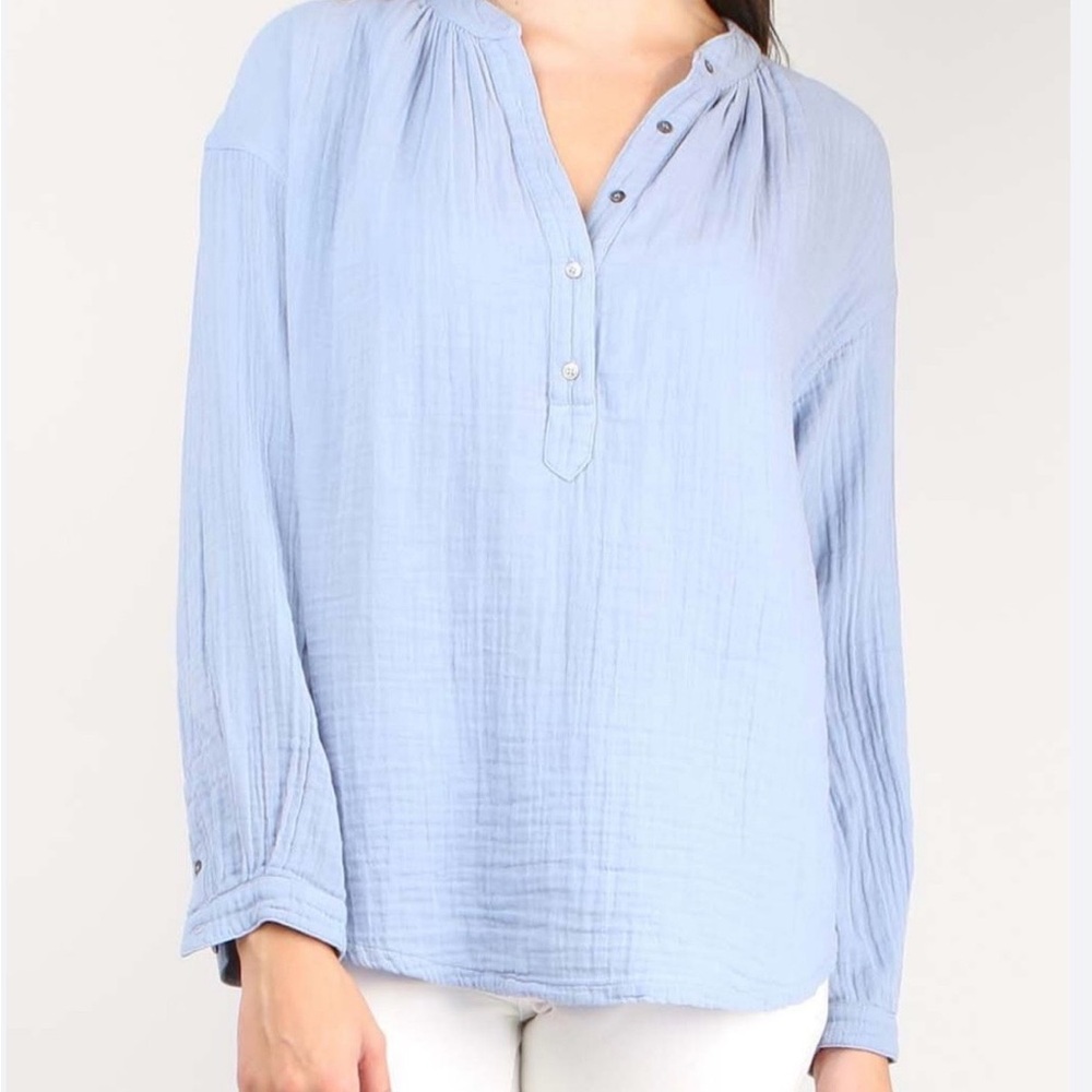 Sky Blue Women's Blouse. Size M